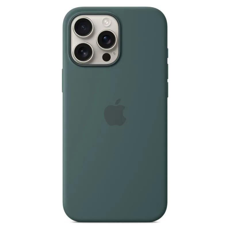 Силиконовый чехол MagSafe для iPhone 16 Pro Max Темно-зеленыйphoto1