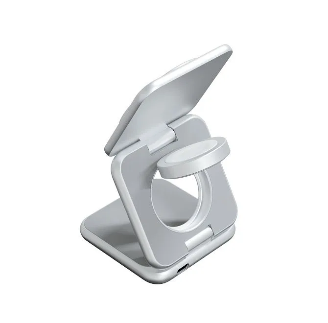 Зарядная станция Magssory Fold 3 в 1 для Samsung Silverphoto5