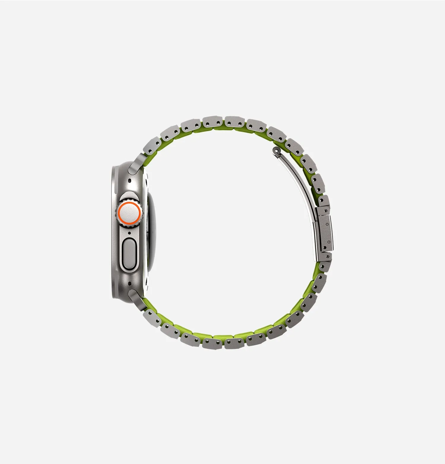 Ремешок UNIQ Strova Flex для Apple Watch 49/46/45/44 мм, черный / оранжевый (Midnightblack Voltorange)photo17