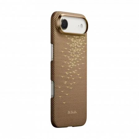 Ультра тонкий чехол Pitaka (PitaTap™) для iPhone 17 Air, Золотойphoto0