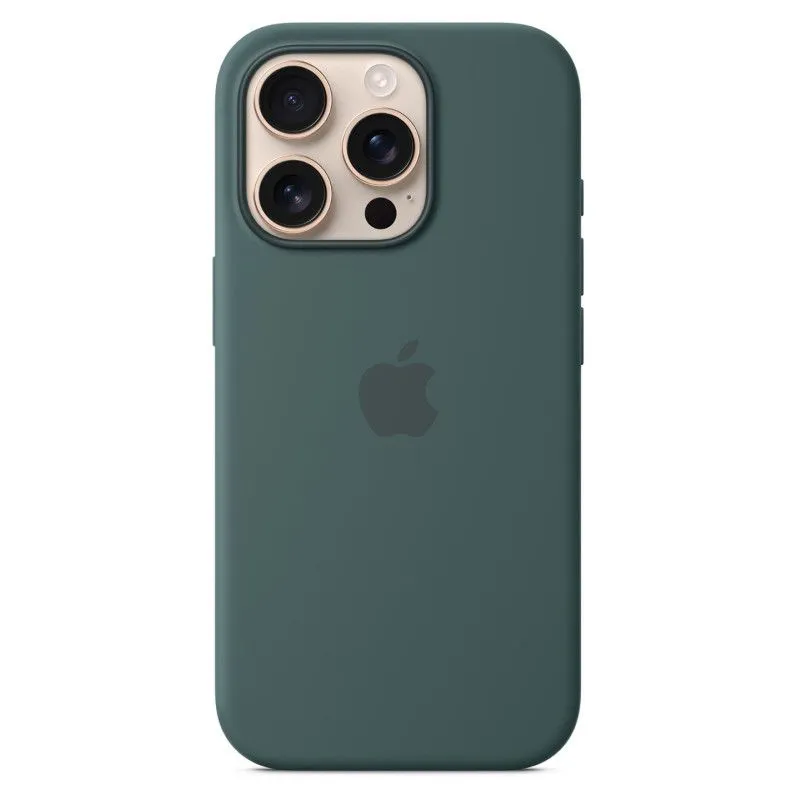 Силиконовый чехол MagSafe для iPhone 16 Pro Темно-зеленыйphoto0