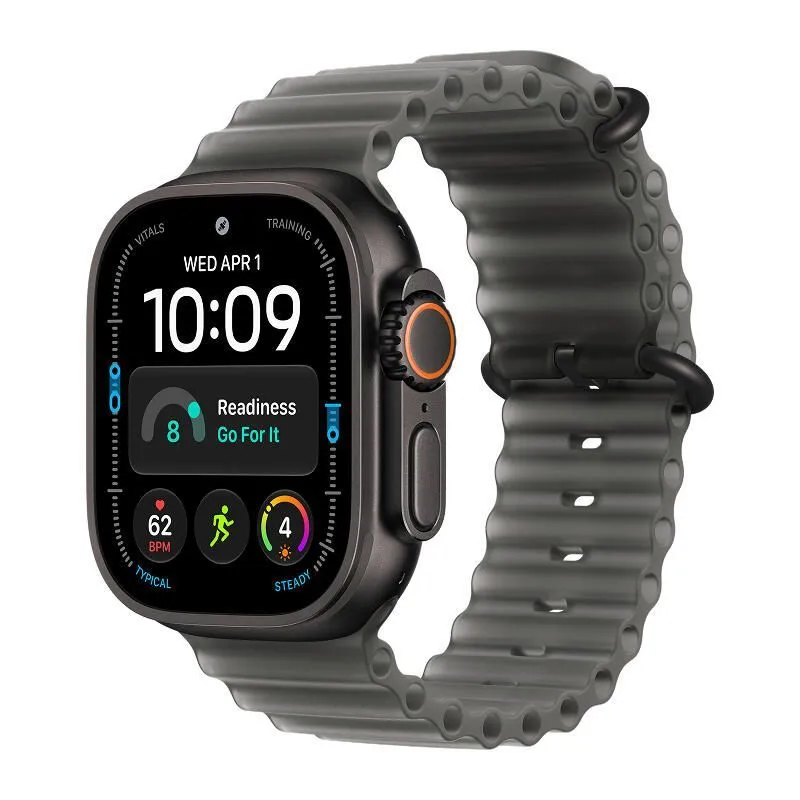 Apple Watch Ultra 4, 49 мм корпус из титана черного цвета, полупрозрачный ремешок Ocean черного цветаphoto0