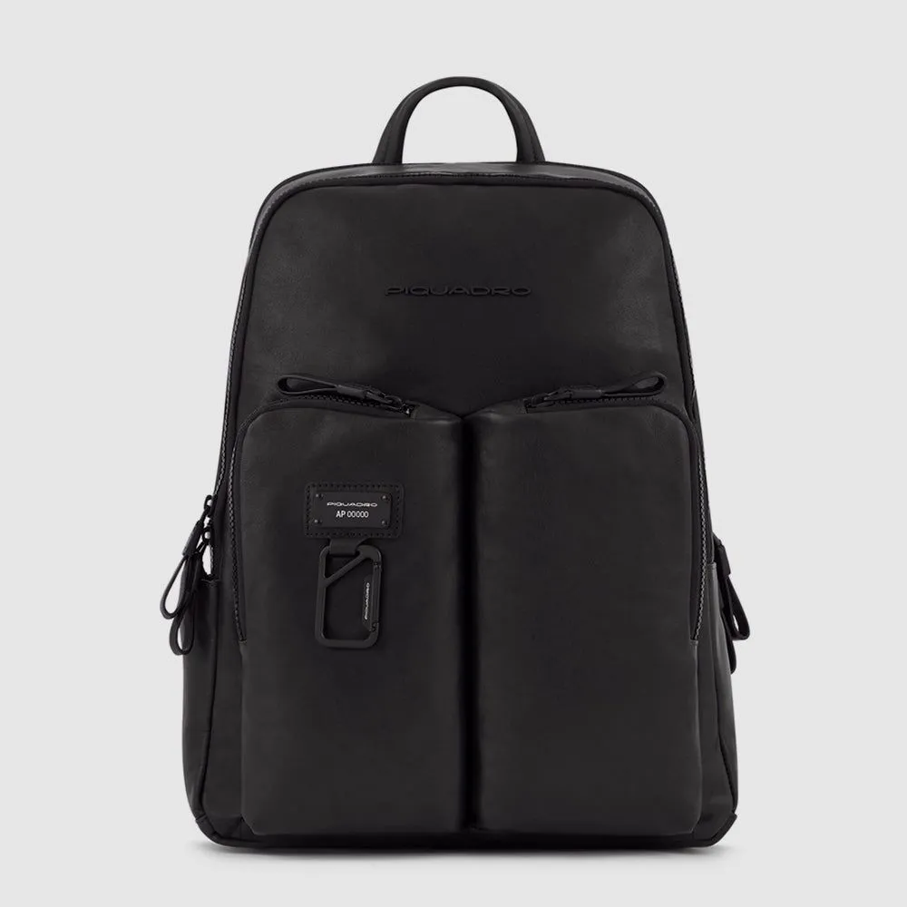Кожаный рюкзак для ноутбука 14" с RFID-защитой Piquadro CA3869AP/N, чёрныйphoto0