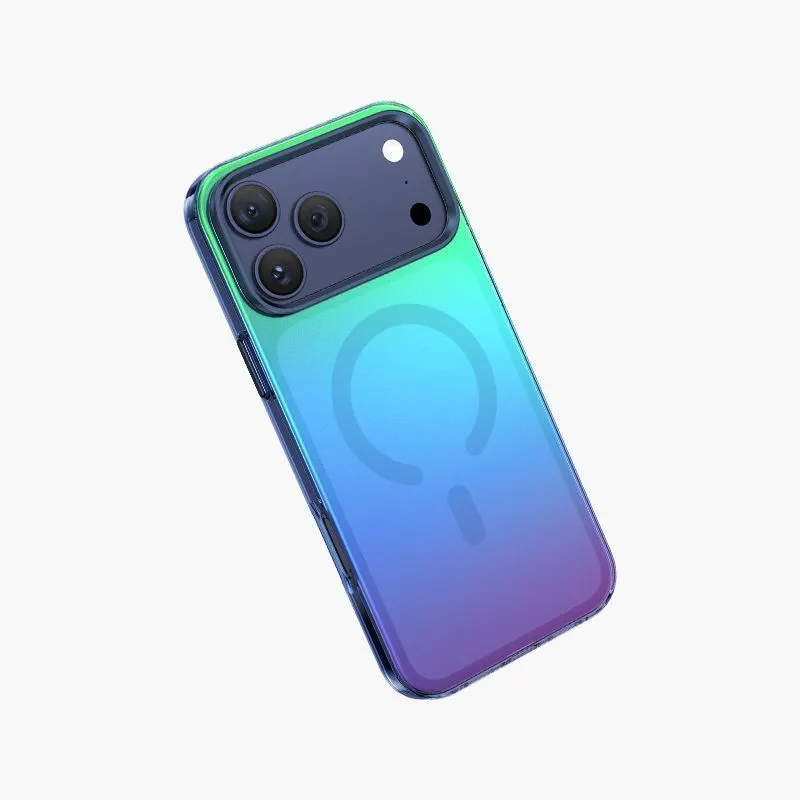 Чехол защитный KEEPHONE RAINBOW для iPhone 17 Pro / iPhone 18 Pro, градиентный сияющий серебристыйphoto5