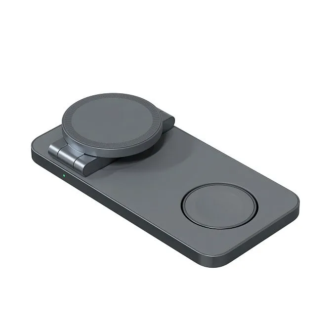 Зарядная станция 3 в 1 Magssory Yoga для Apple Qi2 Midnightphoto7