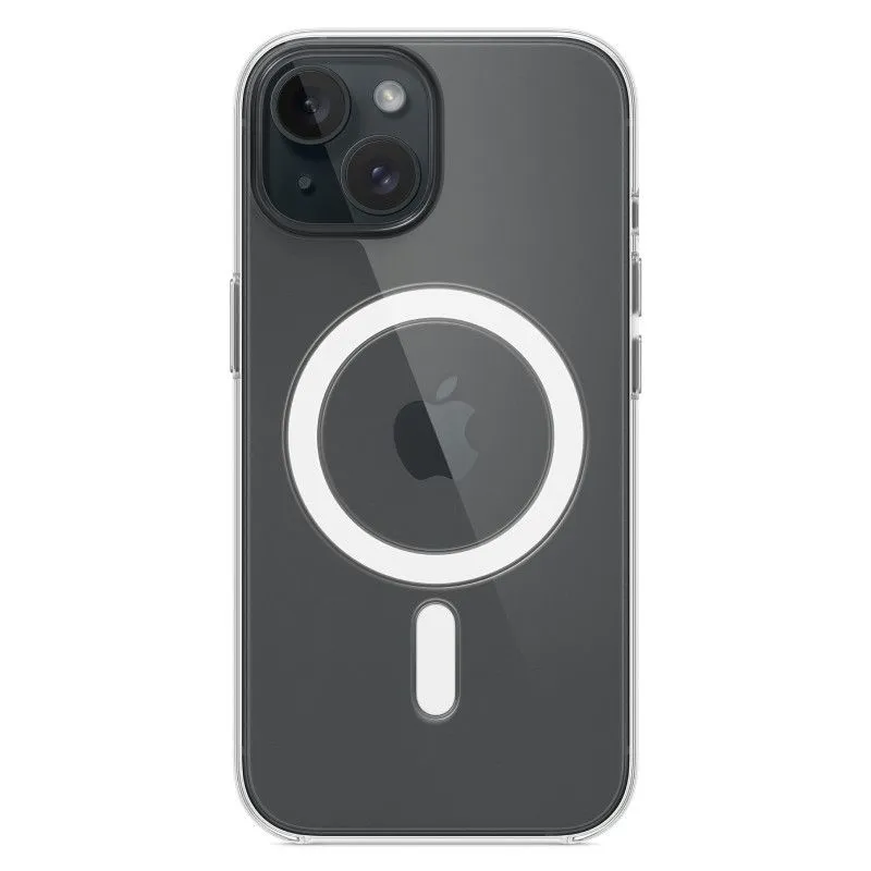 Пластиковый прозрачный чехол MagSafe для iPhone 15photo1