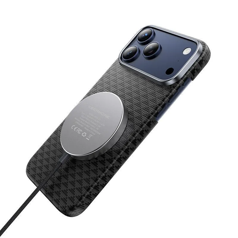 Чехол защитный KEEPHONE KEVLAR PARIS для iPhone 17 Pro / iPhone 18 Pro, темно-синийphoto3
