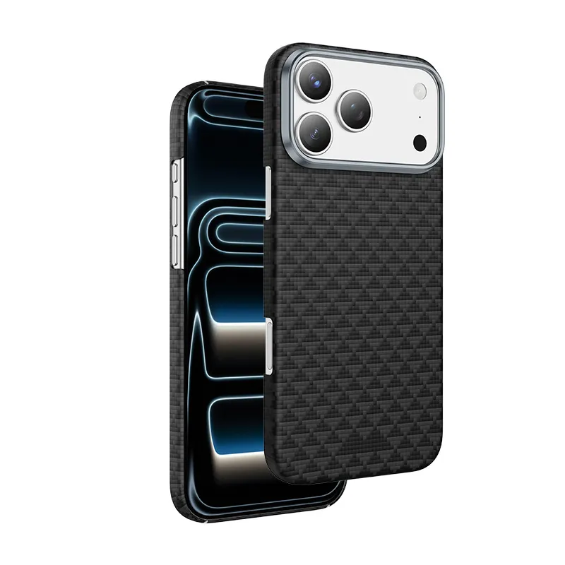 Чехол защитный KEEPHONE KEVLAR PARIS для iPhone 17 Pro / iPhone 18 Pro, темно-синийphoto1
