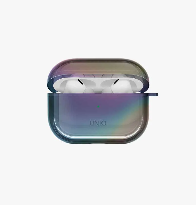 Чехол UNIQ Iridescia для AirPods Pro (2nd Gen) / AirPods Pro (1st Gen), голографический темный (midnight quartz)photo0