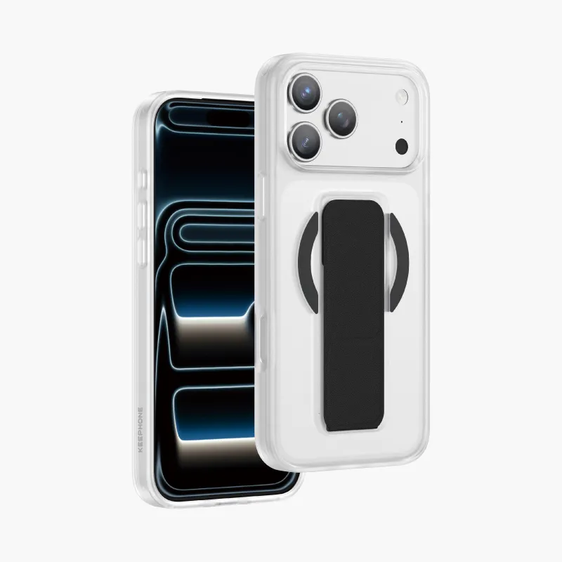 Чехол защитный KEEPHONE STANTA для iPhone 17 Pro / iPhone 18 Pro, черныйphoto0