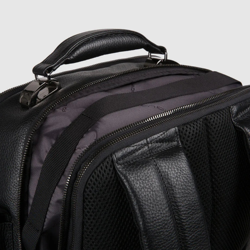 Кожаный рюкзак для ноутбука 15,6" Fast Check Piquadro CA5552MOS/N, чёрныйphoto6