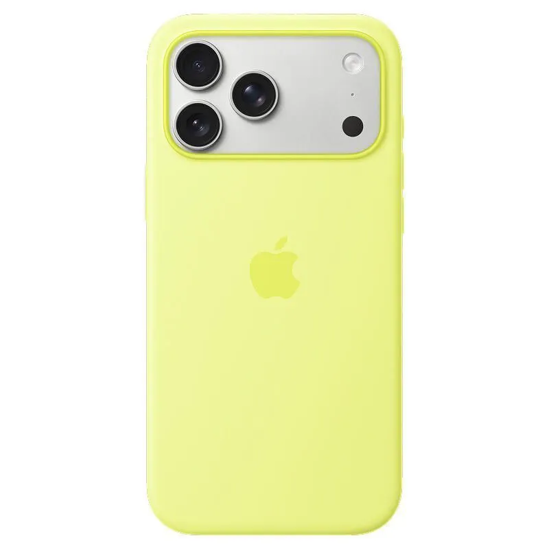 Силиконовый чехол для iPhone 17 Pro Max (Neon Yellow) Неоновый желтыйphoto1