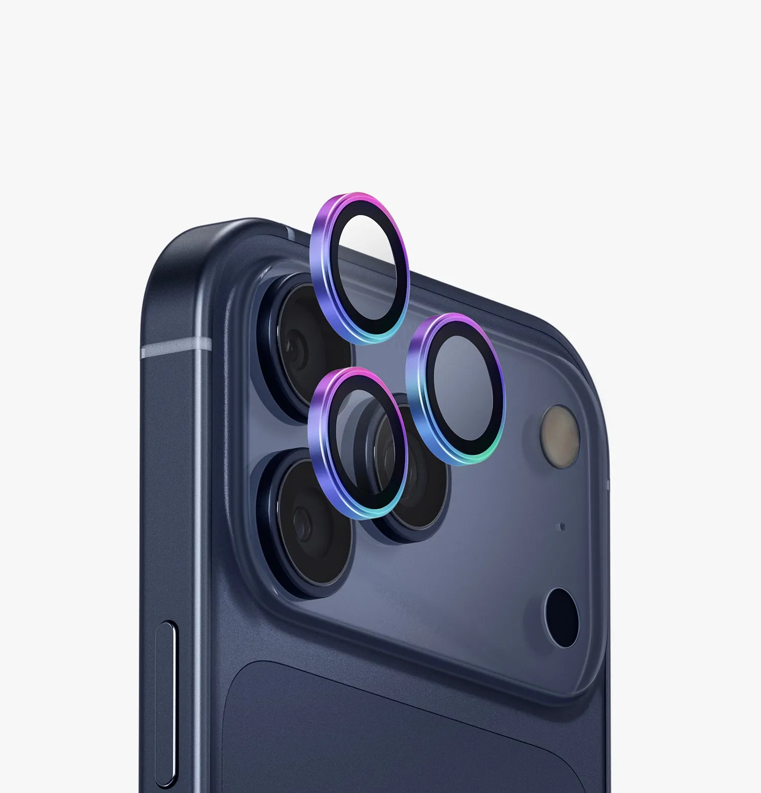 Защита камеры UNIQ Optix AluGuard Aluminum для iPhone 17 Pro & iPhone 17 Pro Max, синий (navy)photo1