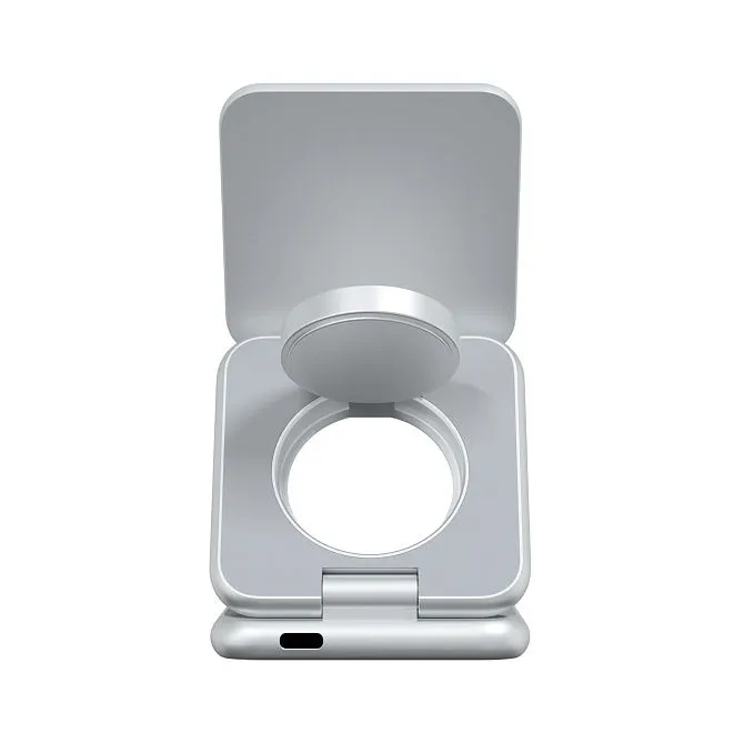Зарядная станция Magssory Fold Pro 3 в 1 Silverphoto2