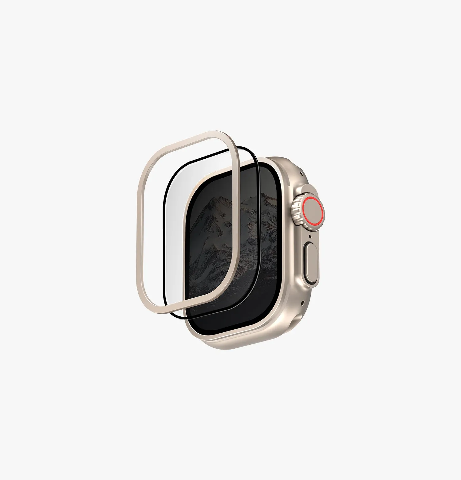 Защитное стекло UNIQ Optix Duo Pro для Apple Watch Ultra / 49 мм, бежевый (Starlight)photo0