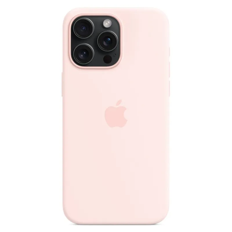 Силиконовый чехол MagSafe для iPhone 15 Pro Max Светло-розовыйphoto2