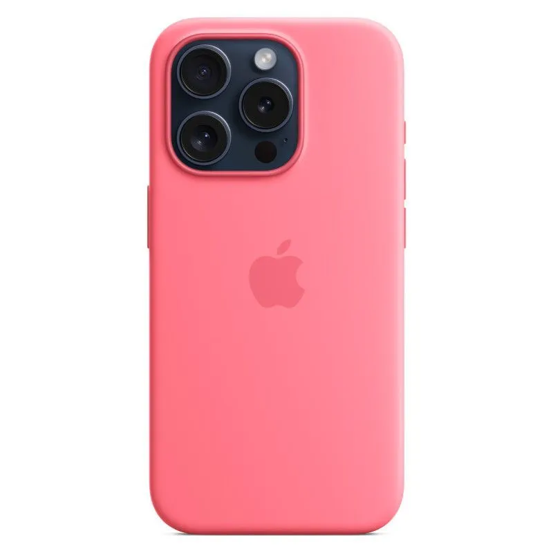 Силиконовый чехол MagSafe для iPhone 15 Pro Розовыйphoto0