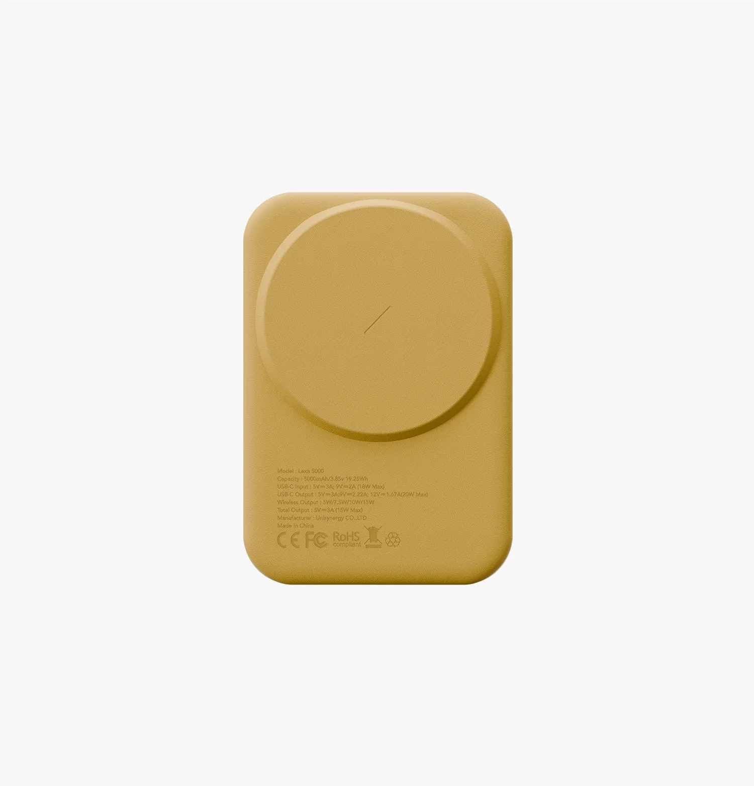 Внешний аккумулятор UNIQ Lexa 5000, желтый (canary yellow)photo9