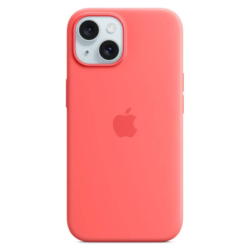 Силиконовый чехол MagSafe для iPhone 15 Гуаваphoto0