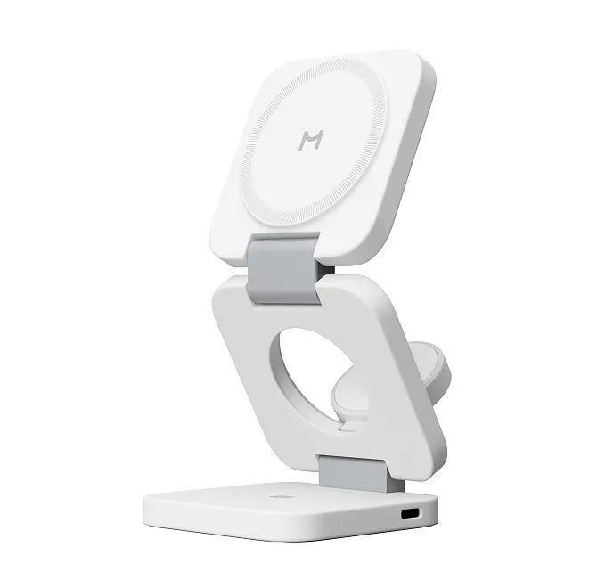 Беспроводное зарядное устройство Magssory Flex 3 в 1 Whitephoto0