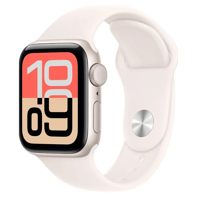 Apple Watch SE 3, 44 мм корпус из алюминия цвета Сияющая звезда, спортивный ремешок цвета Светлый румянецphoto0