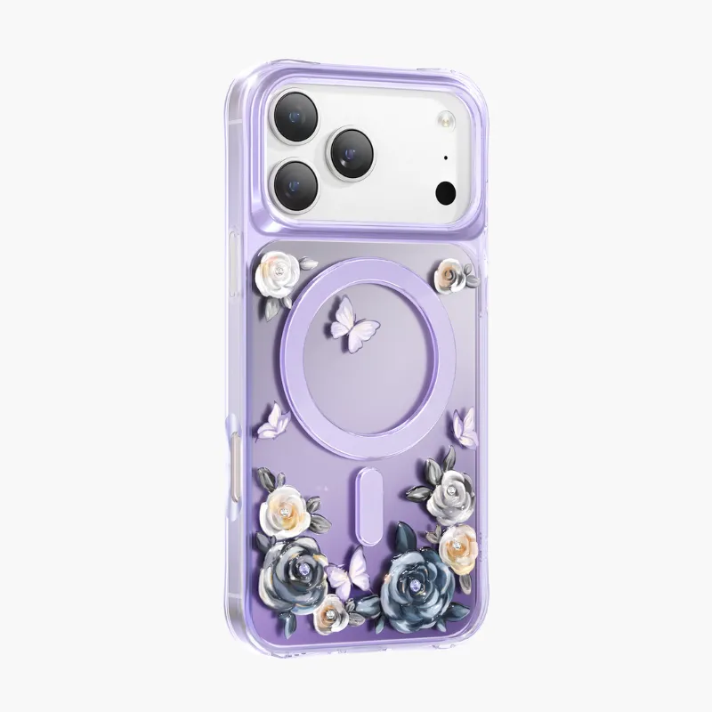 Чехол защитный KEEPHONE ROSELAND для iPhone 17 Pro / iPhone 18 Pro, фиолетовыйphoto3