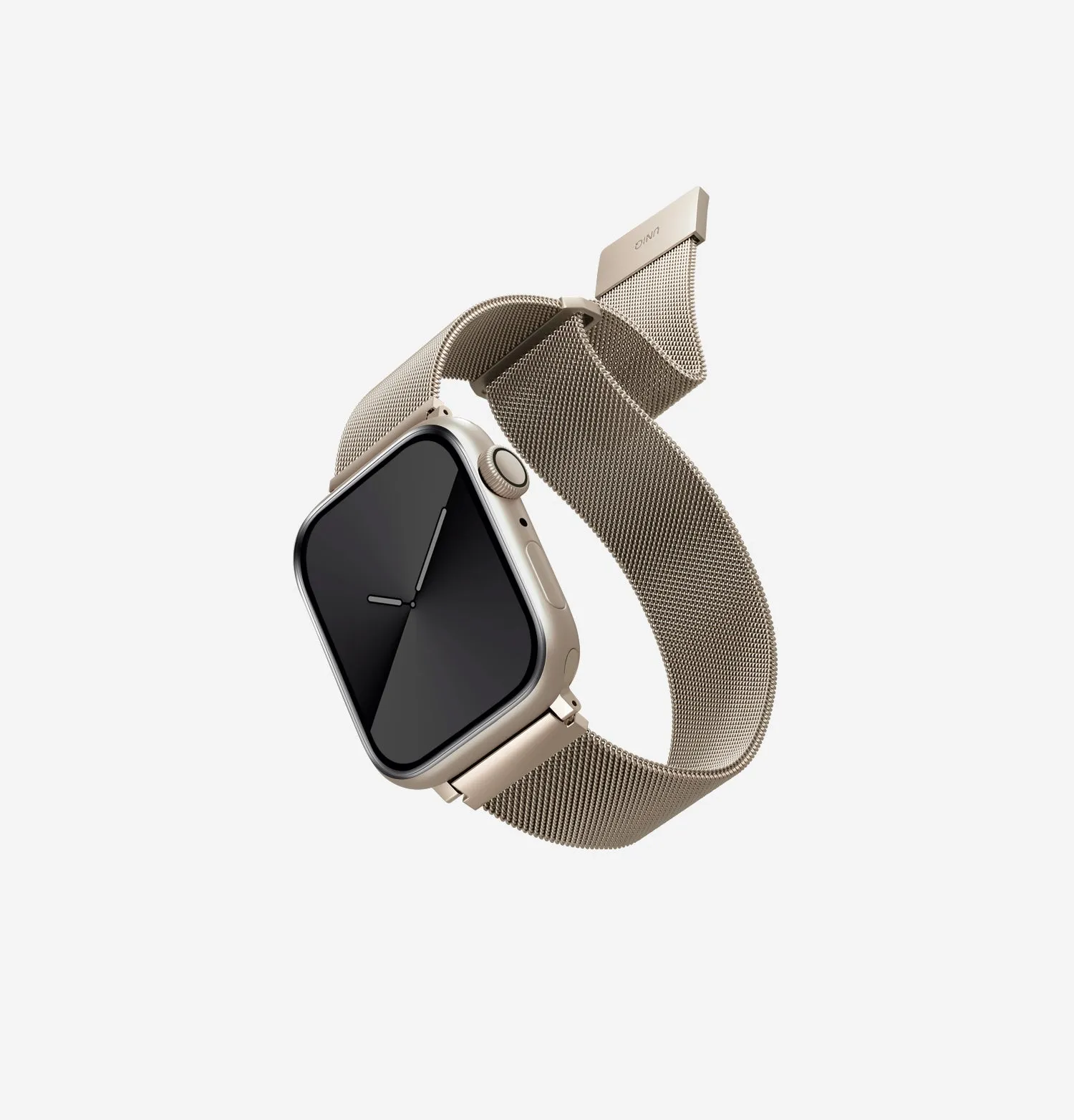 Ремешок UNIQ Dante для Apple Watch 46/45/44 мм, бежевый (Starlight)photo8