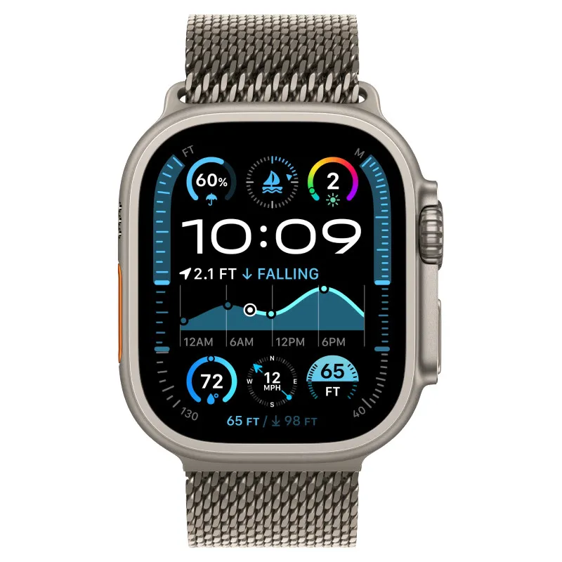 Apple Watch Ultra 2024 GPS + Cellular, 49 мм корпус из титана, браслет миланская петляphoto1