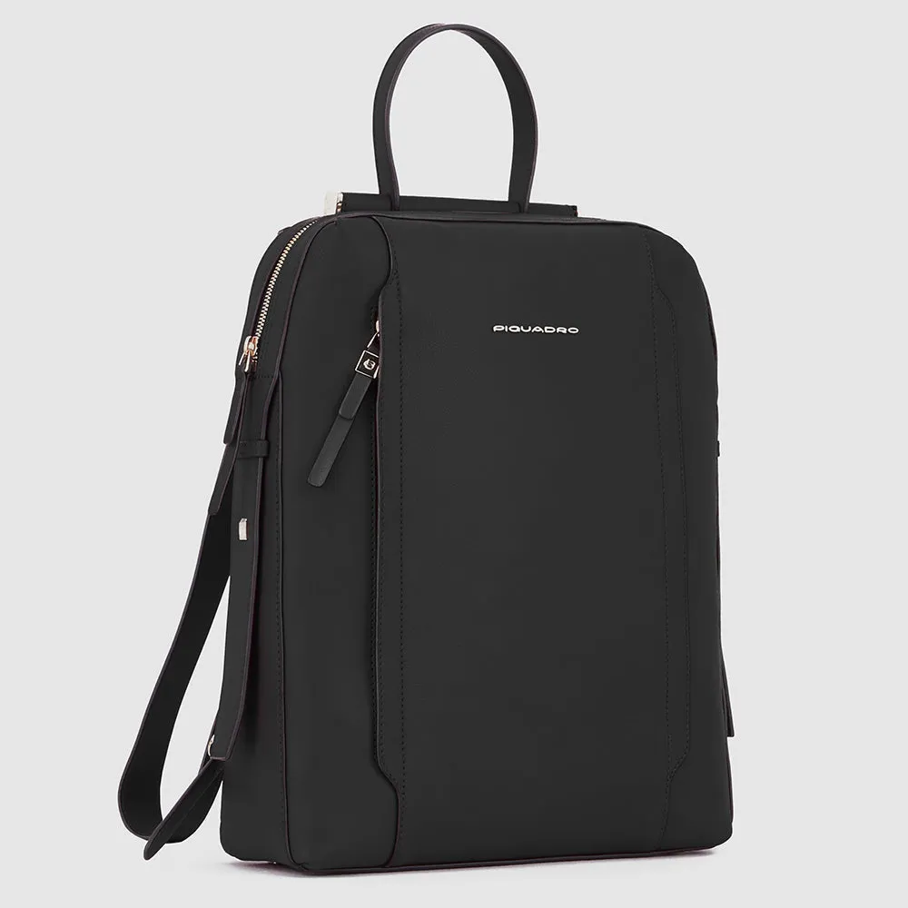 Женский кожаный рюкзак для ноутбука 14" Piquadro CA4576W92/N, чёрныйphoto1
