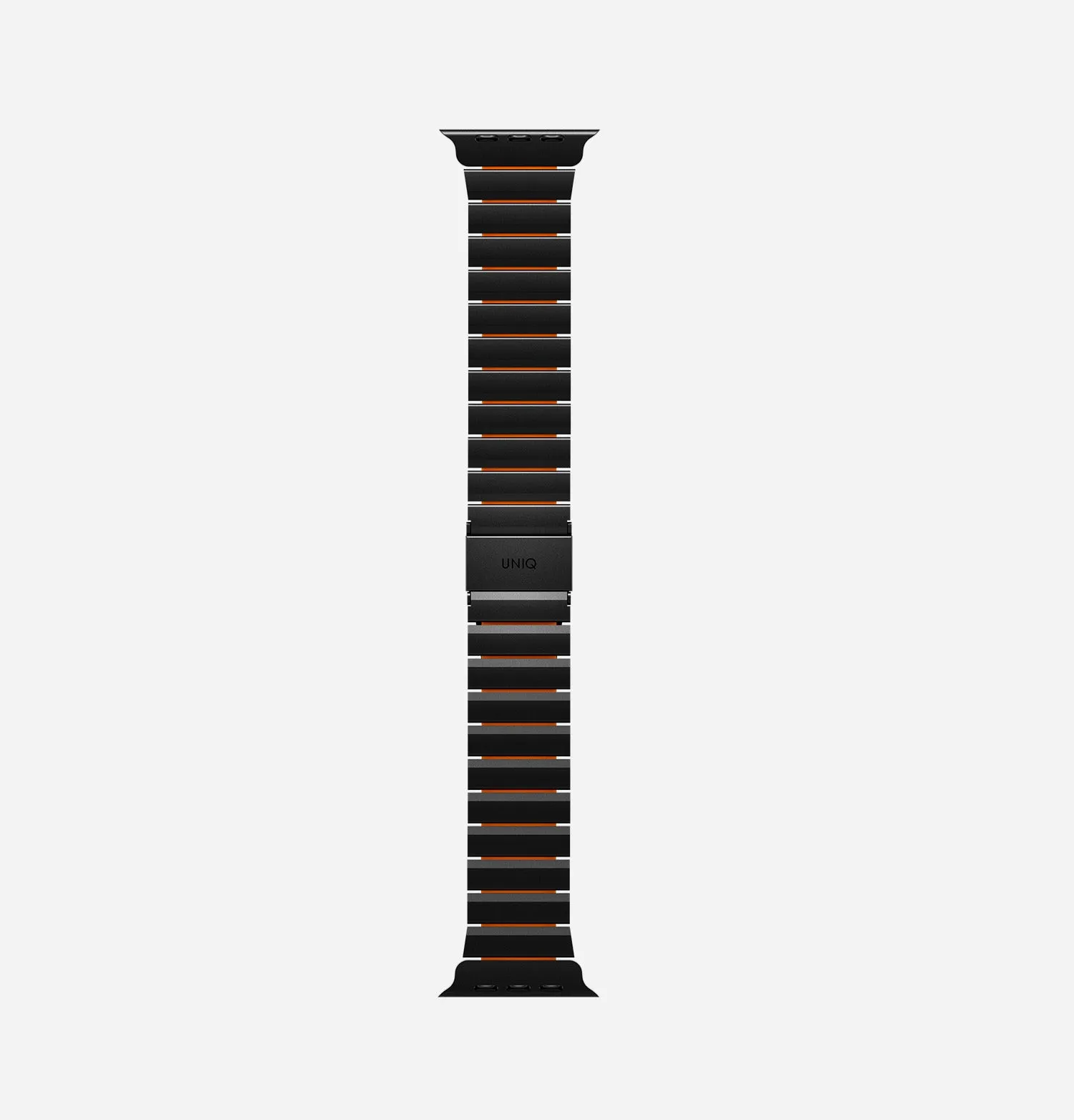Ремешок UNIQ Strova Flex для Apple Watch 49/46/45/44 мм, черный / оранжевый (Midnightblack Voltorange)photo4