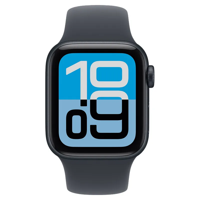 Apple Watch SE 3, 40 мм корпус из алюминия цвета Темная ночь, спортивный ремешок цвета Темная ночьphoto1