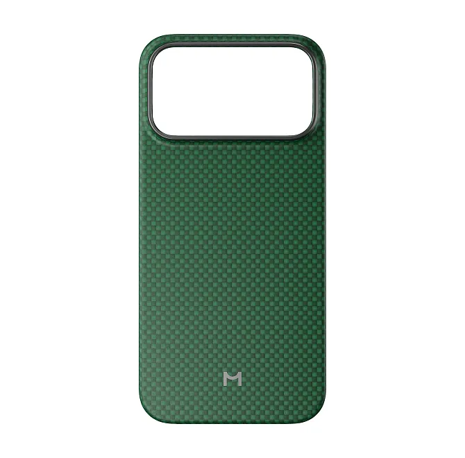 Чехол Magssory Aramid Frame Case для iPhone 18 Pro Max, пиксельный зеленыйphoto0