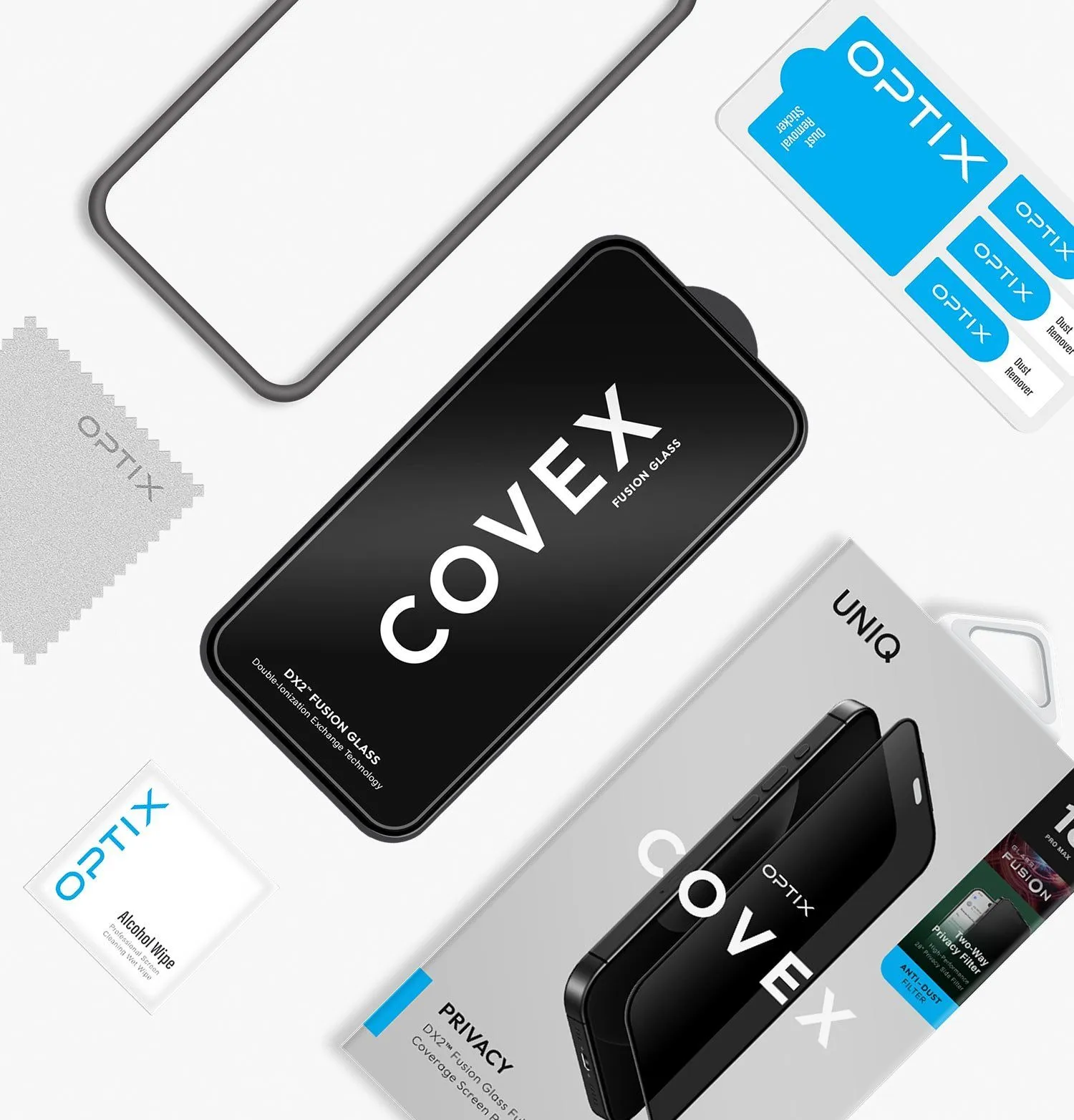 Защитное стекло UNIQ Optix Covex™ Privacy для iPhone 18 Pro Maxphoto4