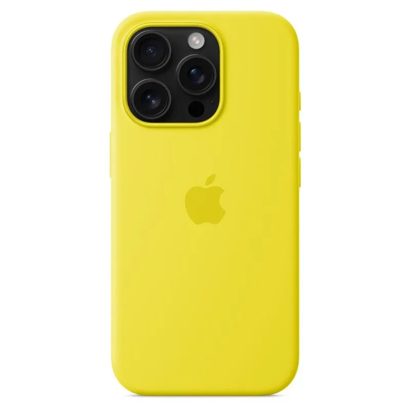 Силиконовый чехол MagSafe для iPhone 16 Pro Желтыйphoto2