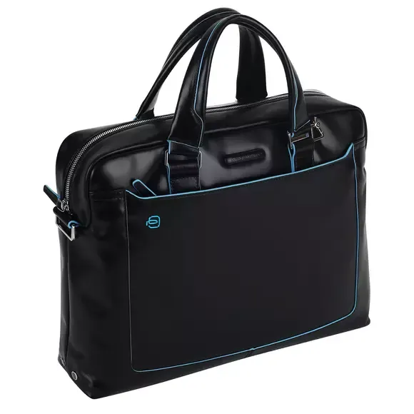 Деловая кожаная сумка Piquadro Blue square CA3335B2/N, черныйphoto3