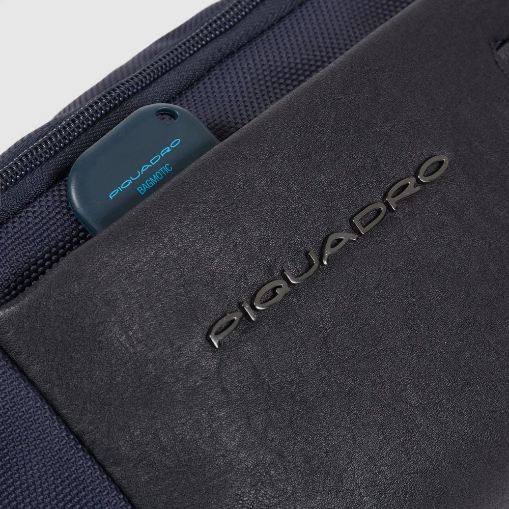 Поясная сумка из нейлона и кожи с карманом для AirPods Piquadro CA2174BR2/BLU, синийphoto1