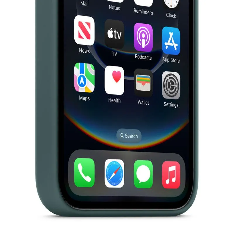 Силиконовый чехол для iPhone 16e/17e Зеленое озероphoto3