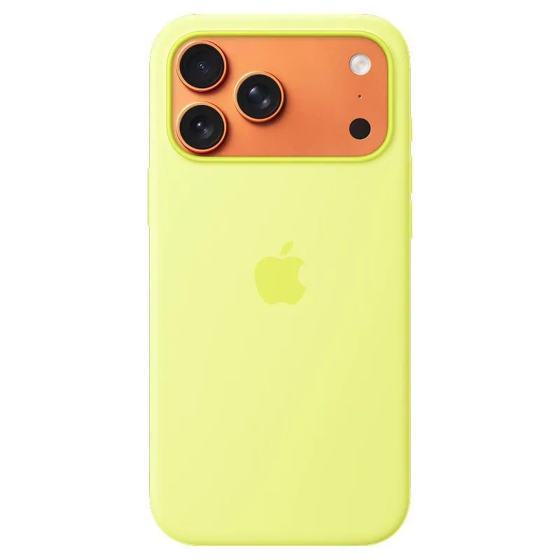 Силиконовый чехол для iPhone 17 Pro Max (Neon Yellow) Неоновый желтыйphoto0