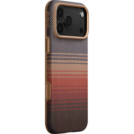 Премиум противоударный чехол Pitaka для iPhone 17 Pro, Закатphoto0