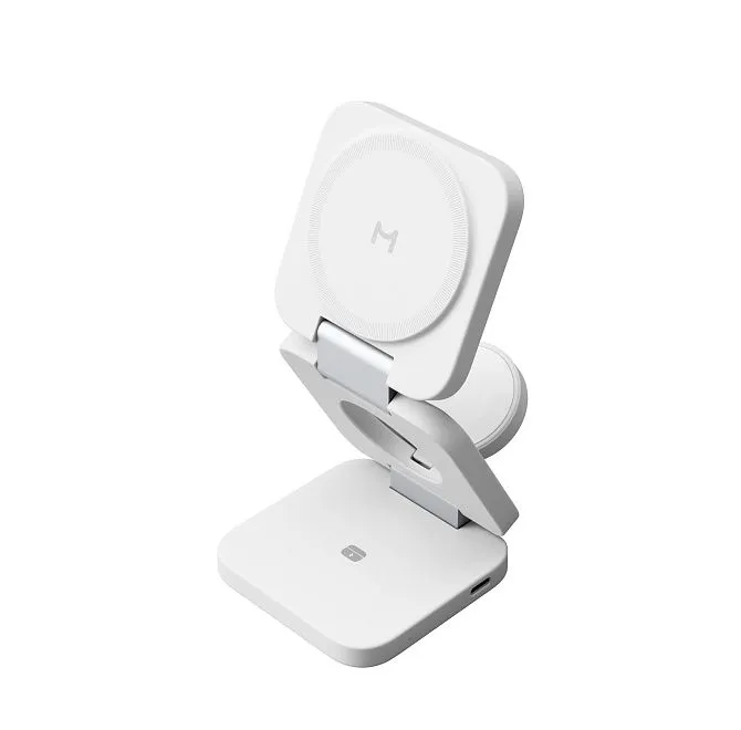 Беспроводное зарядное устройство Magssory Flex 3 в 1 Whitephoto1