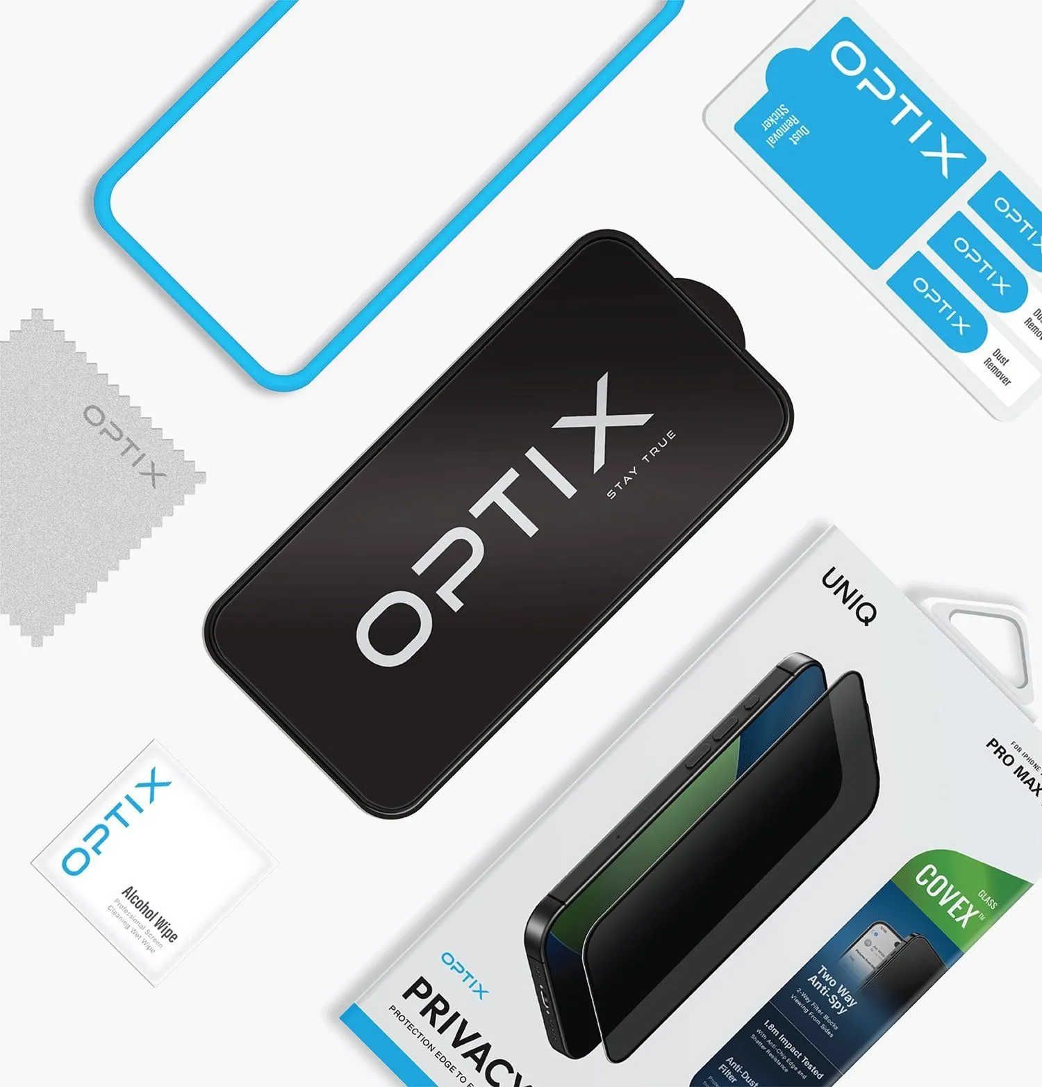 Защитное стекло UNIQ Optix Covex™ 2-Way Privacy для iPhone 17 Pro Maxphoto4