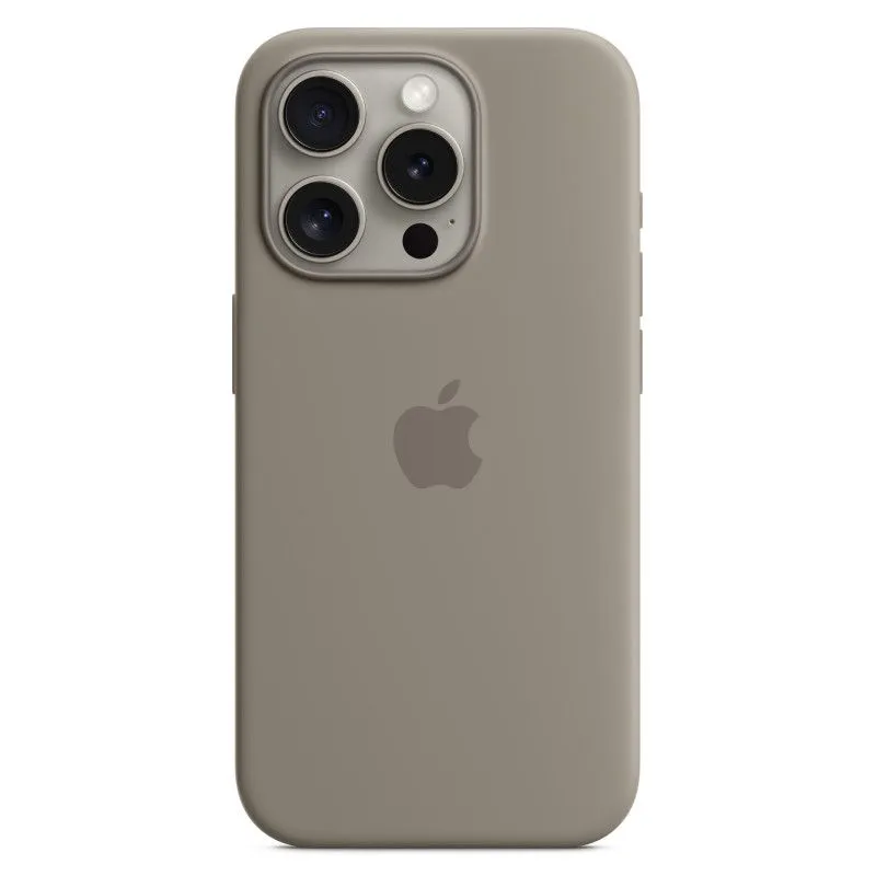 Силиконовый чехол MagSafe для iPhone 15 Pro Глиняныйphoto0