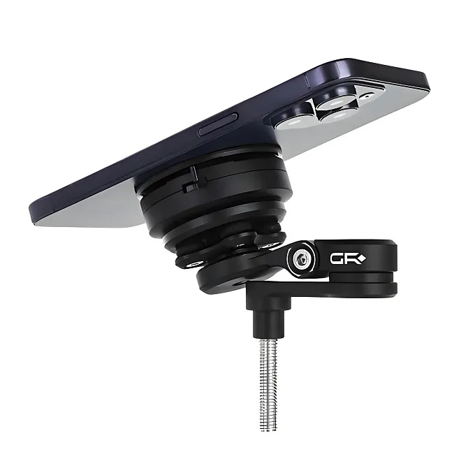 GR-MT13-М8 — Держатель для телефона на руль с вибродемпфером и креплением в траверсу руля мотоцикла PRO (под болт М8)photo0