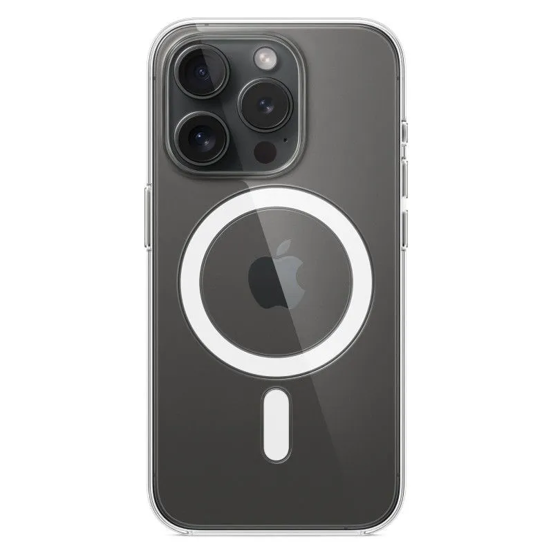 Пластиковый прозрачный чехол MagSafe для iPhone 15 Prophoto1