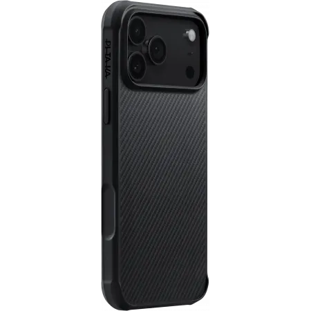 Противоударный чехол Pitaka с амортизирующими накладками для iPhone 17 Pro, Черныйphoto0