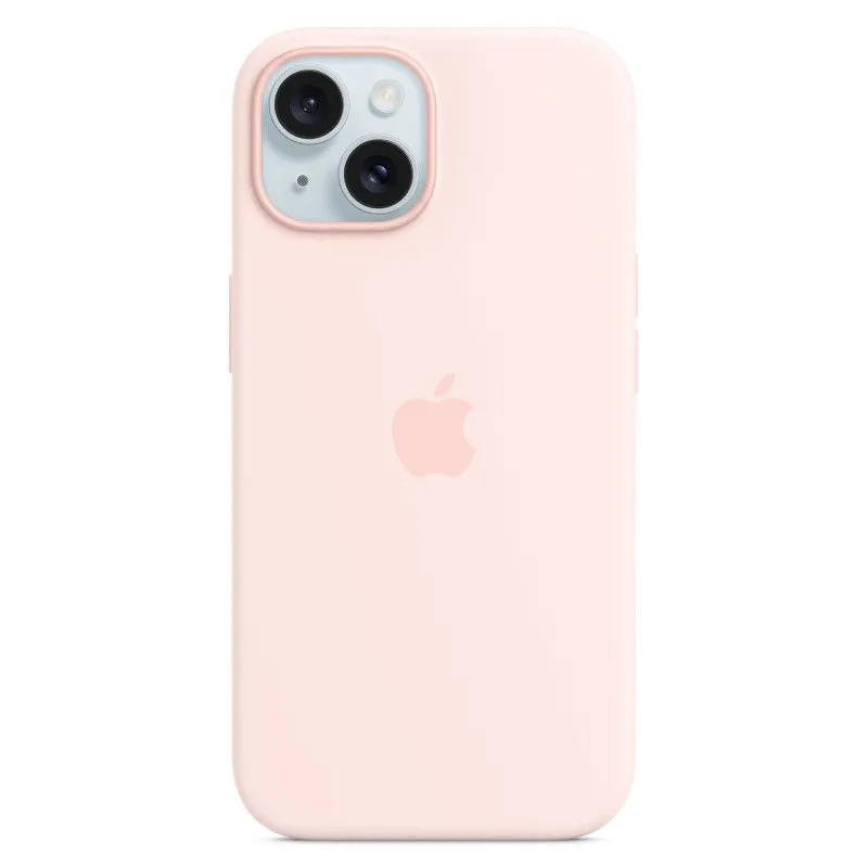 Силиконовый чехол MagSafe для iPhone 15 Светло-розовыйphoto0