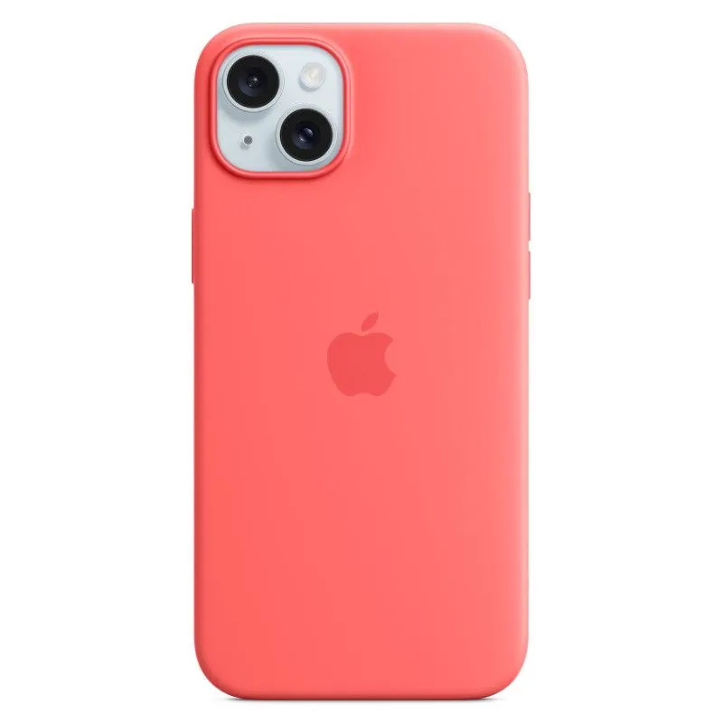 Силиконовый чехол MagSafe для iPhone 15 Plus Гуаваphoto1