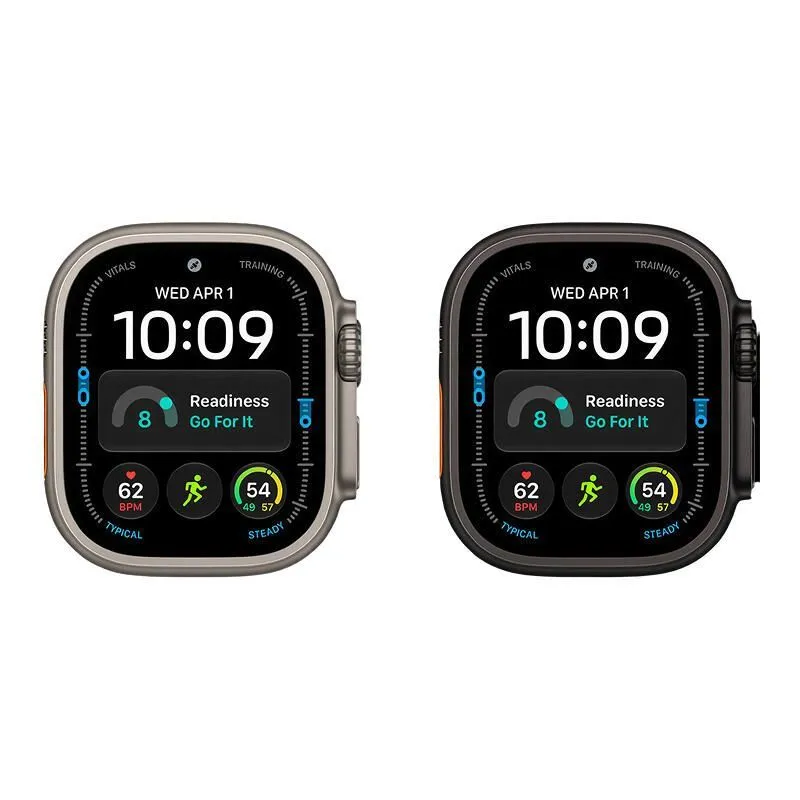 Apple Watch Ultra 4, 49 мм корпус из титана черного цвета, полупрозрачный ремешок Ocean черного цветаphoto3