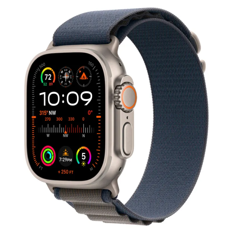 Apple Watch Ultra 2023 GPS + Cellular, 49 мм корпус из титана, ремешок Alpine синего цветаphoto0