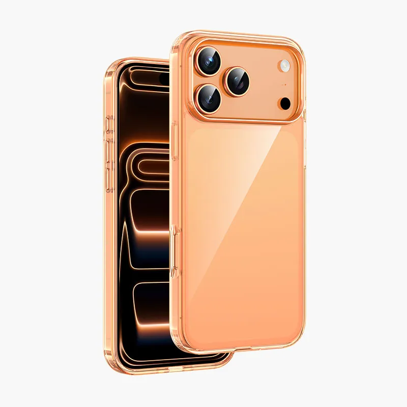 Чехол защитный KEEPHONE HYBRID CLEAR для iPhone 17 Pro Max / iPhone 18 Pro Max, космический оранжевыйphoto0